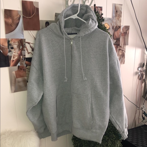 Brandy Melville Jackets & Blazers - brandy melville gray christy